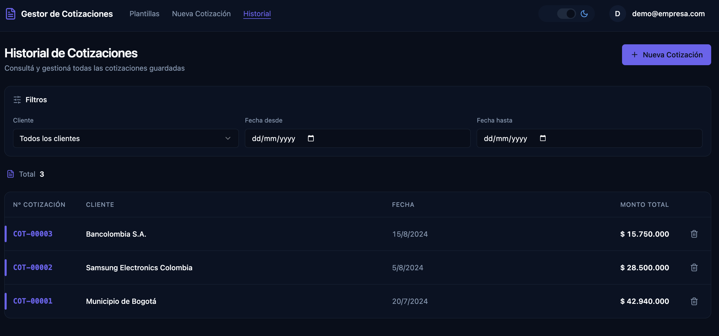 Captura 1 del proyecto